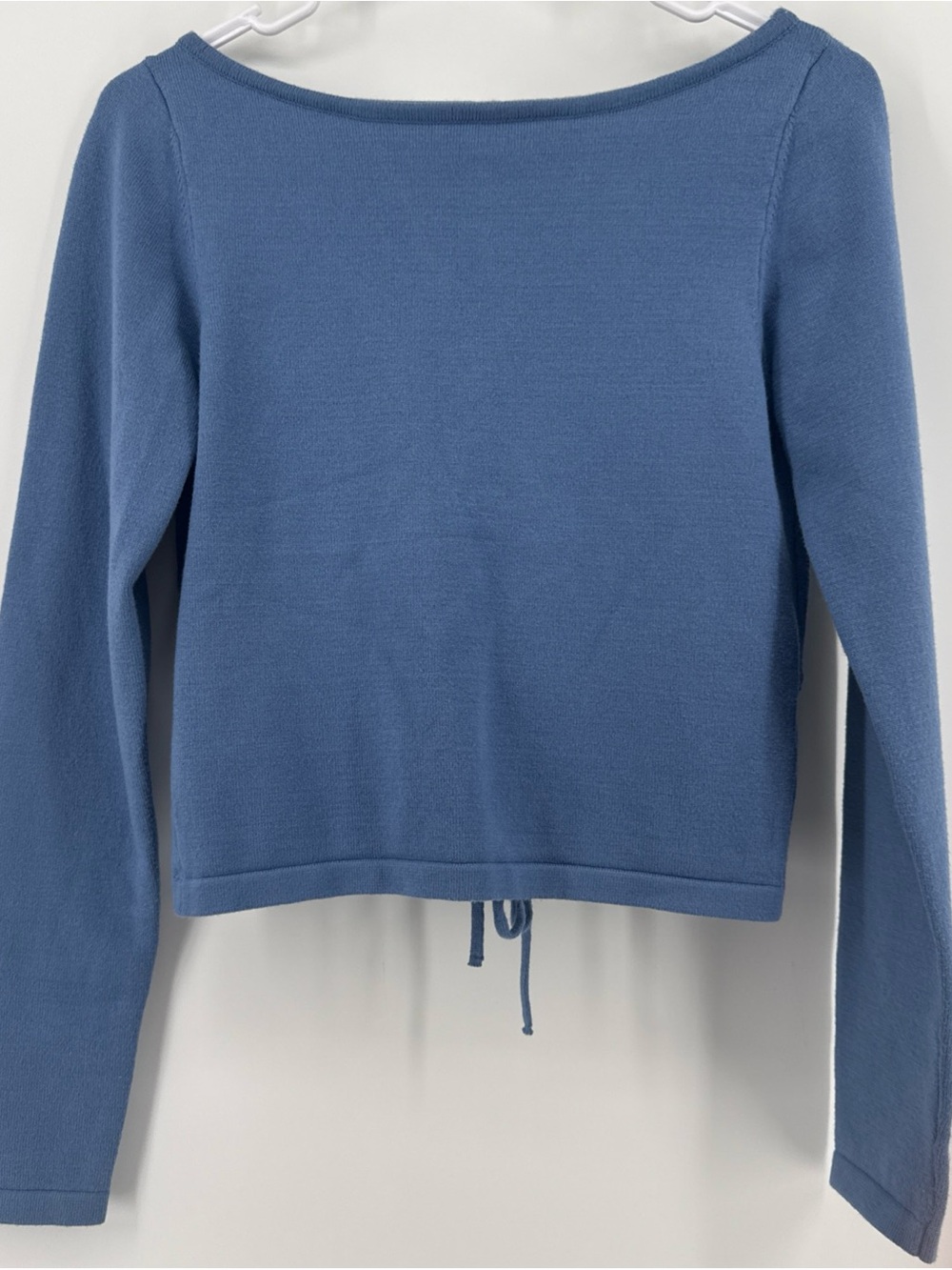 Forever 21, Light Blue, Open Back, Long Sleeve Sweater M